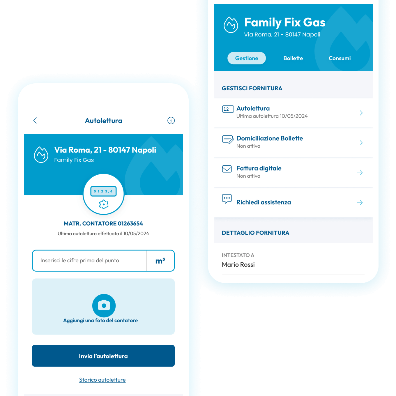 Comunica l'autolettura Gas